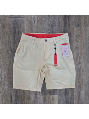 REDVANLY men's shorts macadamia Med 9"